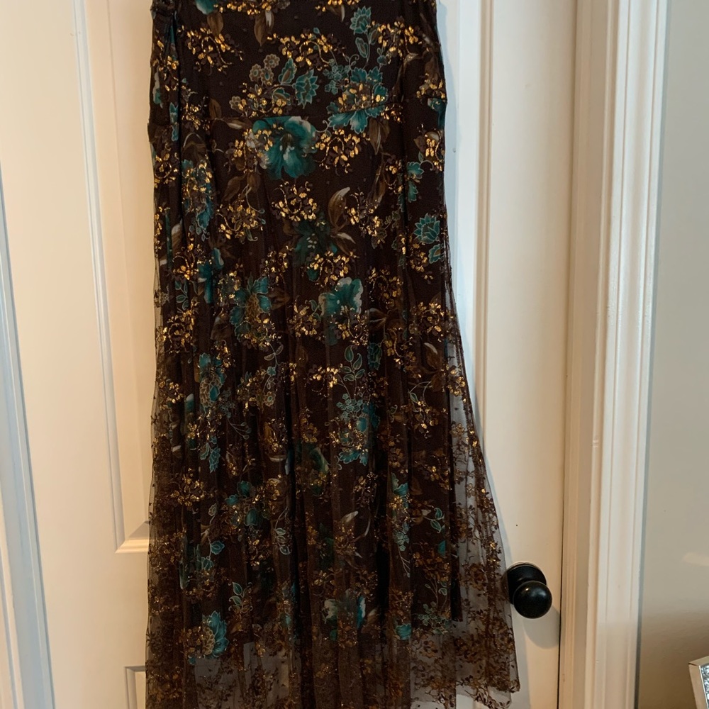 Coldwater Creek Layered Maxi Skirt